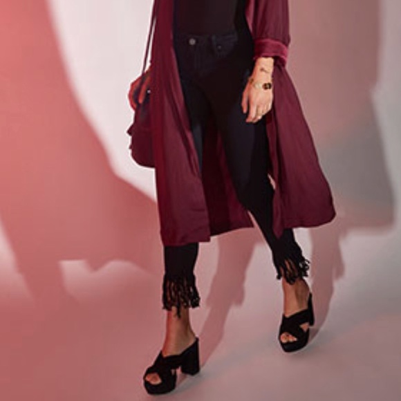 Raye X Stone Cold Fox | Black suede Petra heels - Picture 2 of 8